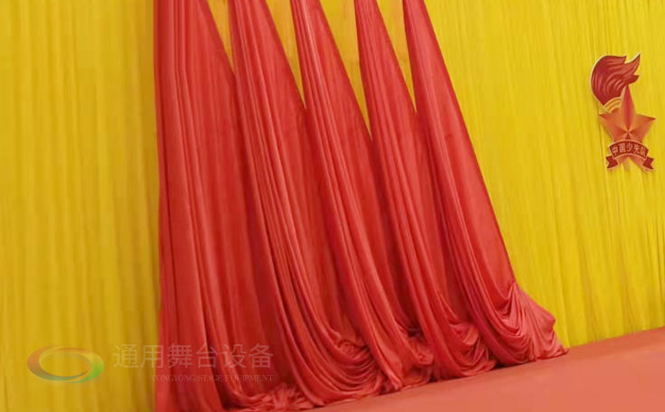 通用舞臺紅色會議金絲絨舞臺幕布 手感絲滑 經久耐用 ！