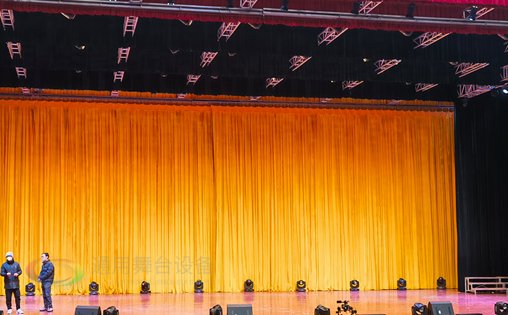學校禮堂、報告廳 大型舞臺阻燃幕布廠家定做